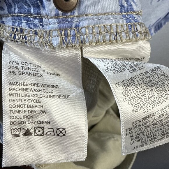 Tommy Bahama Flat Front Chino Pants Mens 40x34 Tan Straight Vacation Golf Cruise - Picture 9 of 10